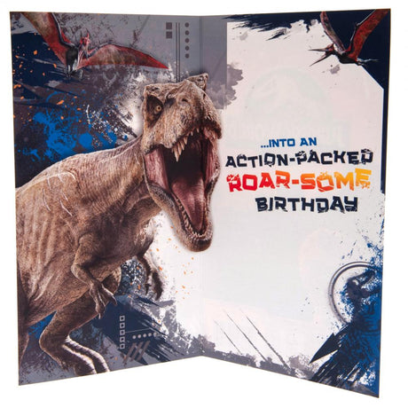 Jurassic World Action-Packed Birthday Card: 3 - Greeting Cards By Jurassic World