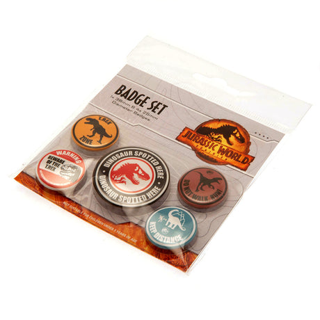 Jurassic World Button Badge Set: 3 - Badges By Jurassic World