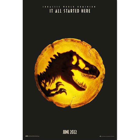 Jurassic World Dominion T-Rex Silhouette Poster: 1 - Posters By Jurassic World