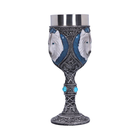 White Winter Ghost Wolf Wine Glass Goblet - Goblets & Chalices at Gift Moments