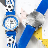 Personalised Kids Blue Football Watch Default Title - Metal Watches at Gift Moments