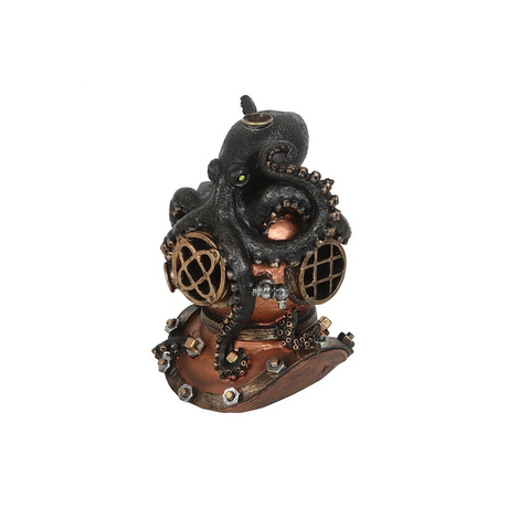 Kraken on Diver’s Helmet Backflow Incense Burner: 4 - Incense Holders By Gift Moments