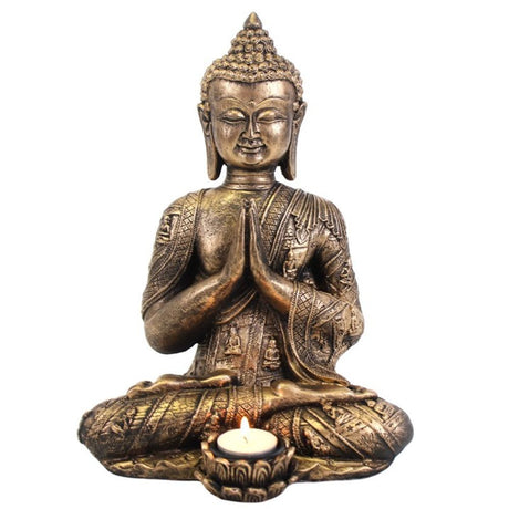 Meditating Buddha Tealight Holder: 1 - Candle Holders By Gift Moments