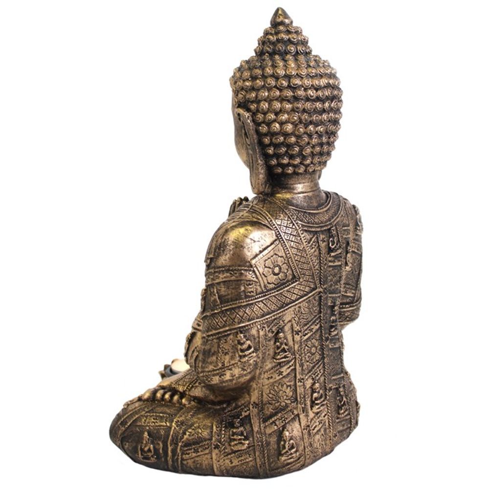 Meditating Buddha Tealight Holder: 2 - Candle Holders By Gift Moments