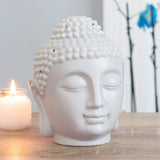 Large Grey Buddha Head Oil Burner: 1 - Oil & Wax Burners By Gift Moments