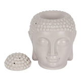 Large Grey Buddha Head Oil Burner: 3 - Oil & Wax Burners By Gift Moments