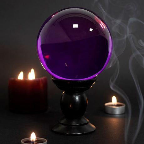 Large Purple Crystal Ball on Stand: 1 - By Gift Moments