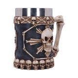 Large Tankard of Skulls Bone Skull Mug: 5 - Tankards By Gift Moments