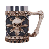 Large Tankard of Skulls Bone Skull Mug: 2 - Tankards By Gift Moments