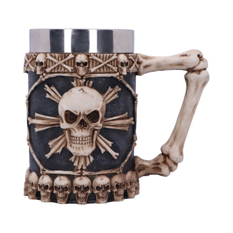 Large Tankard of Skulls Bone Skull Mug: 2 - Tankards By Gift Moments