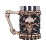 Large Tankard of Skulls Bone Skull Mug: 4 - Tankards By Gift Moments