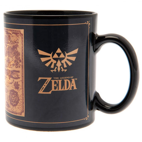 Hyrule Map Heat Changing Coffee Mug: 4 - Mugs By The Legend Of Zelda