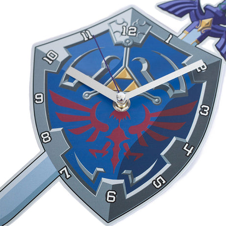 Zelda Shield and Sword Metal Wall Clock: 3 - Clocks By The Legend Of Zelda