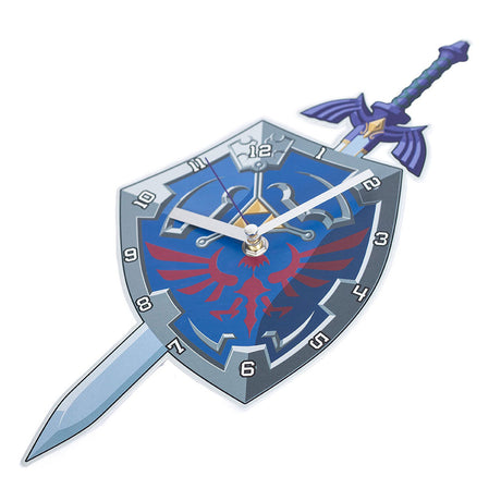 Zelda Shield and Sword Metal Wall Clock: 2 - Clocks By The Legend Of Zelda