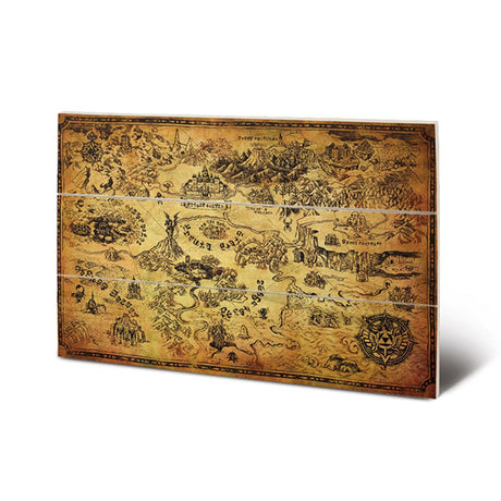 Legend of Zelda Wooden Map Art: 1 - Wall Art By The Legend Of Zelda