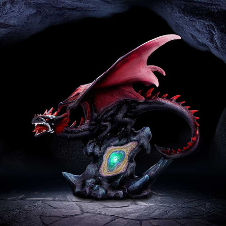 Leroux Large Dragon Figurine with LED Light Up Base: 1 - Figurines Large (30-50cm) By NN Designs