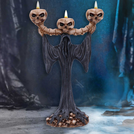 Light the Way Reaper Skull Tea Light Holder: 1 - Candles & Holders By Gift Moments