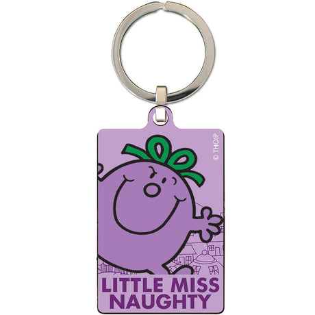 Little Miss Naughty Metal Keyring: 1 - Keyrings By Mr. Men And Little Miss