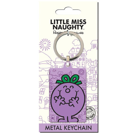 Little Miss Naughty Metal Keyring: 3 - Keyrings By Mr. Men And Little Miss