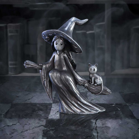 Little Souls Beam Witch on Broom Figurine: 1 - Figures & Collectables By NN Designs