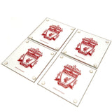 Liverpool FC Glass Coaster Set - Pack of 4: 2 - Coasters By Liverpool