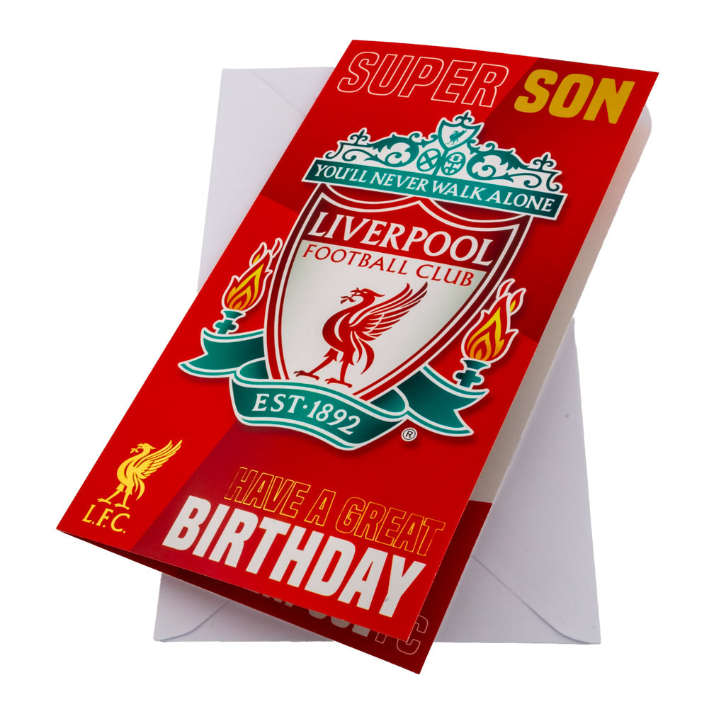 Liverpool FC Birthday Card Super Son: 1 - Greeting Cards By Liverpool