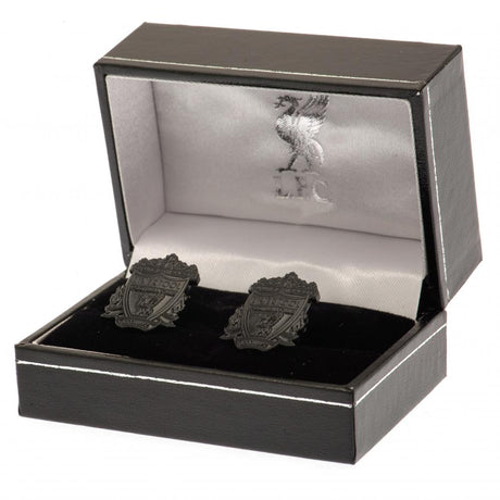 Liverpool FC Black IP Cufflinks: 1 - Cufflinks & Tie Slides By Liverpool