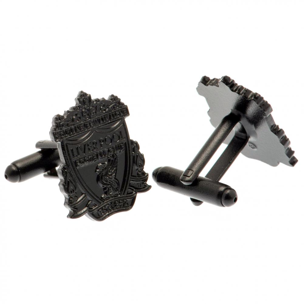 Liverpool FC Black IP Cufflinks: 2 - Cufflinks & Tie Slides By Liverpool