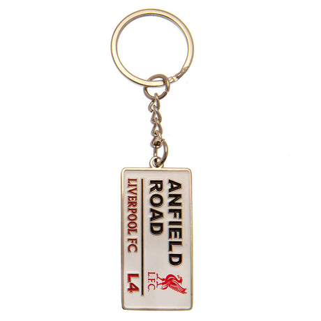 Liverpool FC Embossed Street Sign Keyring: 2 - Keyrings By Liverpool