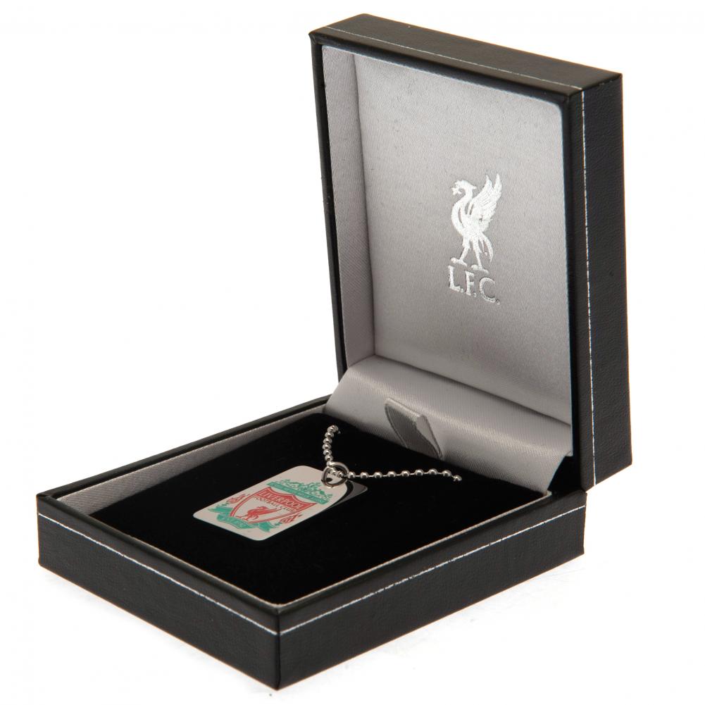 Liverpool FC Enamel Crest Dog Tag & Chain: 1 - Jewellery By Liverpool