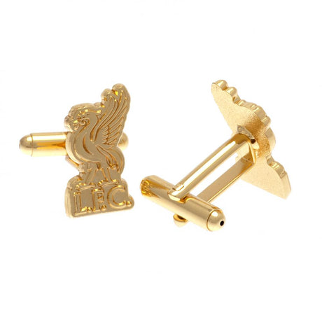 Liverpool FC Gold Plated Cufflinks LB: 2 - Cufflinks & Tie Slides By Liverpool