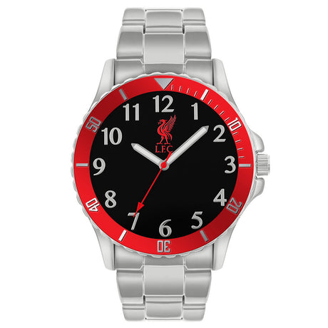 Liverpool FC Mens Red & Silver Bracelet Watch: 1 - Watches By Liverpool