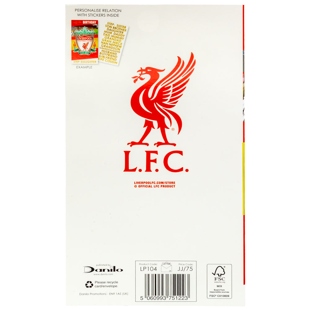 Liverpool FC Personalised Birthday Card: 5 - Greeting Cards By Liverpool