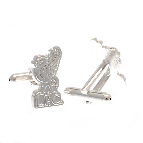 Liverpool FC Silver Plated Crest Cufflinks: 2 - Cufflinks & Tie Slides By Liverpool