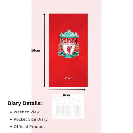 Liverpool FC Slim Diary 2025: 3 - Diaries By Liverpool