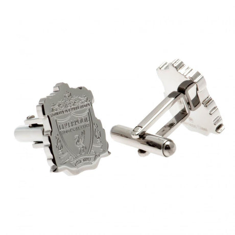 Liverpool FC Stainless Steel Crest Cufflinks: 2 - Cufflinks & Tie Slides By Liverpool