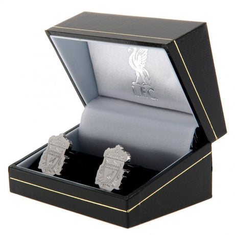 Liverpool FC Stainless Steel Crest Cufflinks: 1 - Cufflinks & Tie Slides By Liverpool