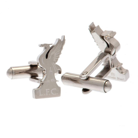 Liverpool FC Stainless Steel Formed Cufflinks LB: 2 - Cufflinks & Tie Slides By Liverpool