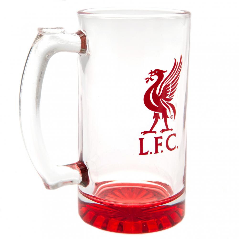 Liverpool FC Red Glass Stein Tankard 425ml: 2 - Glassware By Liverpool