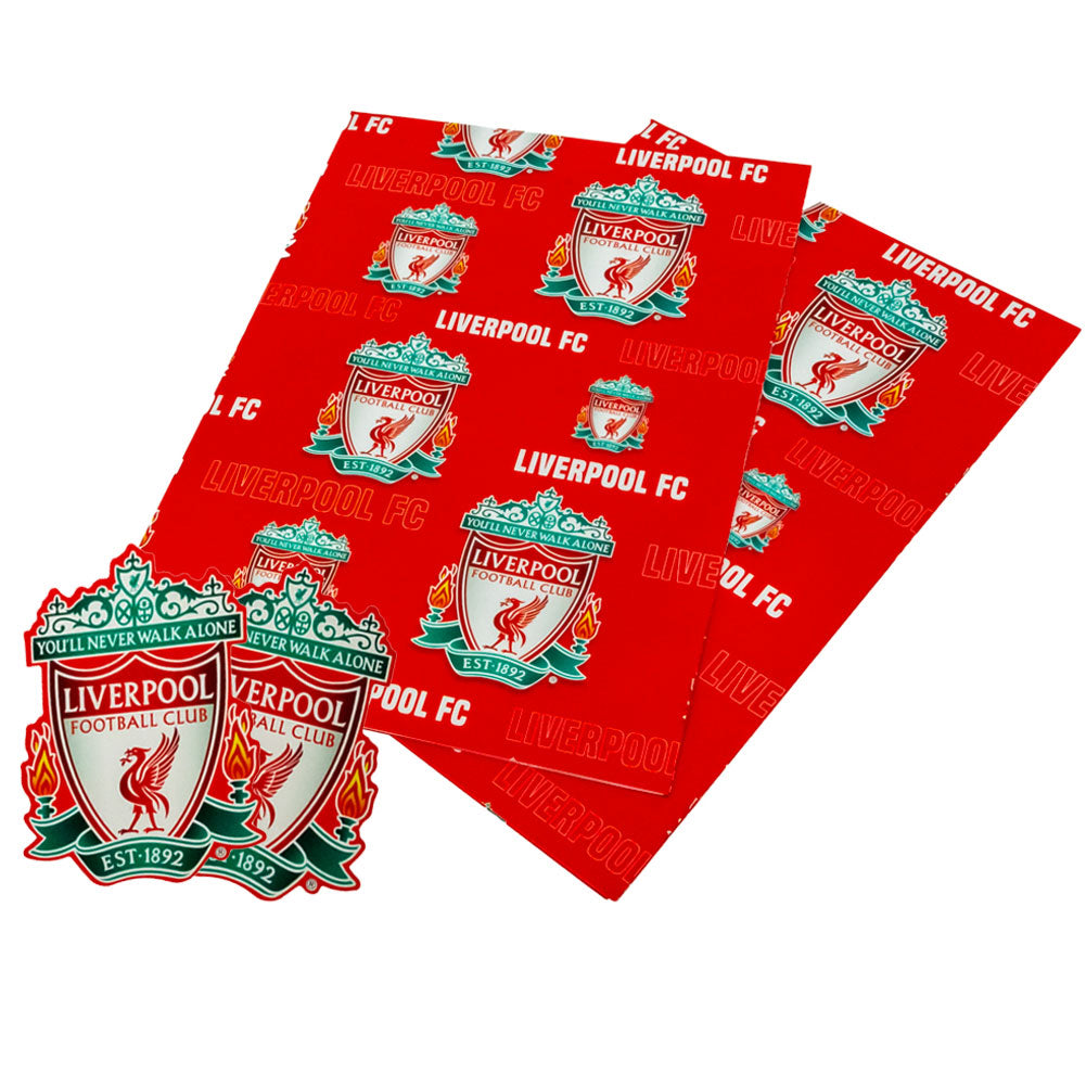 Liverpool FC Text Gift Wrap: 1 - Gift Wrap & Bags By Liverpool