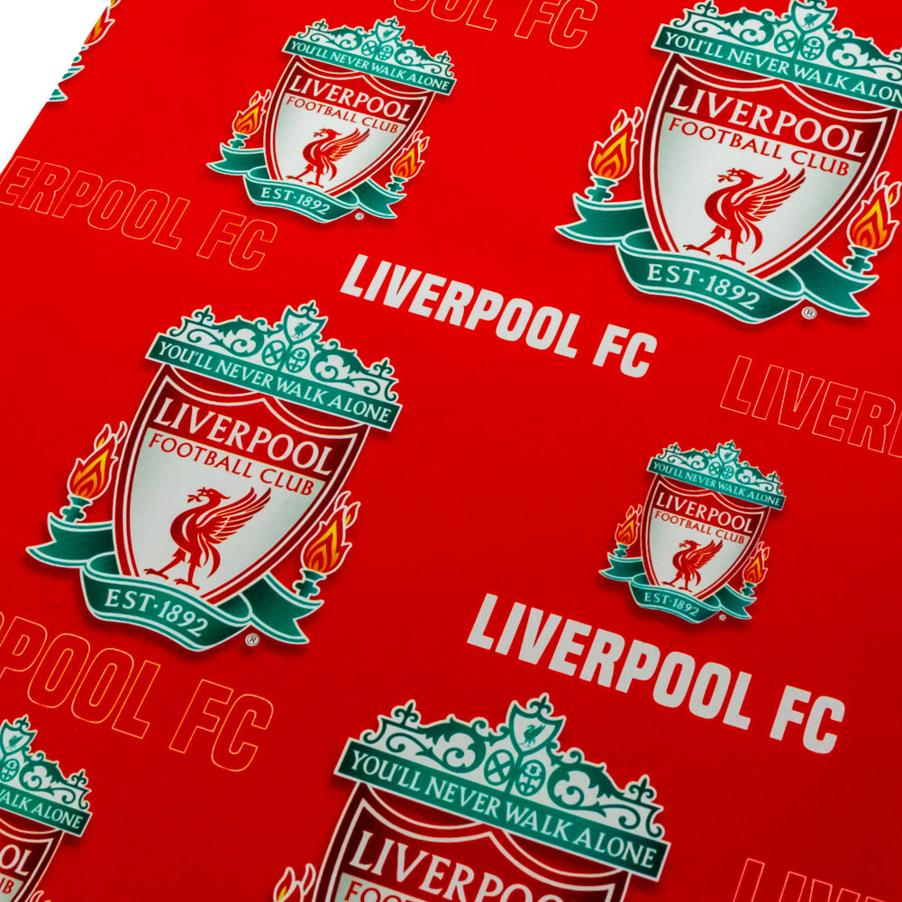 Liverpool FC Text Gift Wrap: 4 - Gift Wrap & Bags By Liverpool