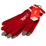 Liverpool FC Touchscreen Knitted Gloves Youths RD: 3 - Gloves By Liverpool