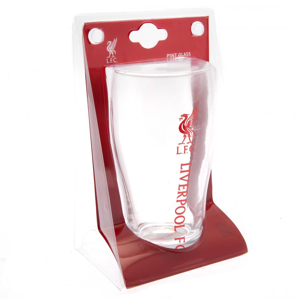 Liverpool FC Tulip Pint Glass: 3 - Glassware By Liverpool