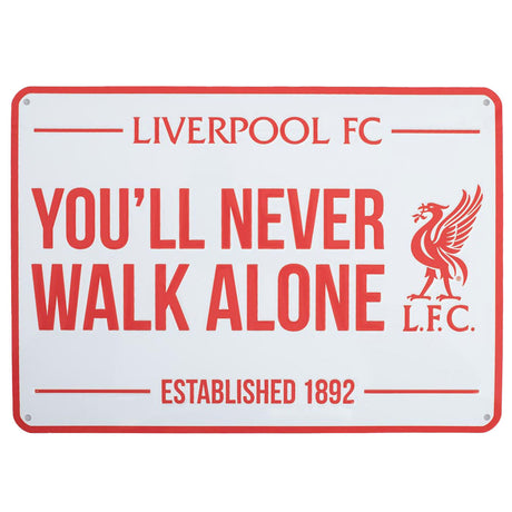 Liverpool FC YNWA Metal Wall Sign: 1 - Signs & Plaques By Liverpool