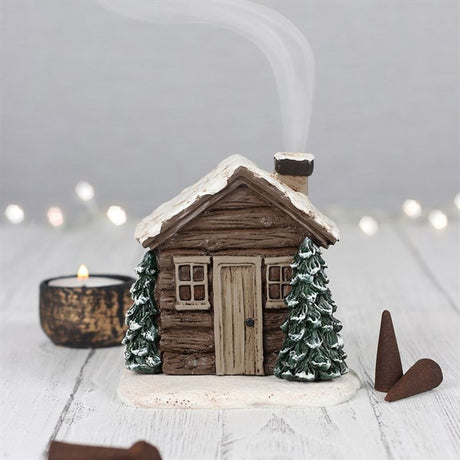 Log Cabin Incense Cone Burner: 1 - Incense Holders By Gift Moments