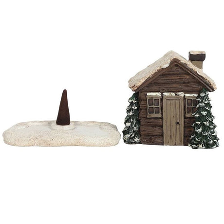 Log Cabin Incense Cone Burner: 4 - Incense Holders By Gift Moments