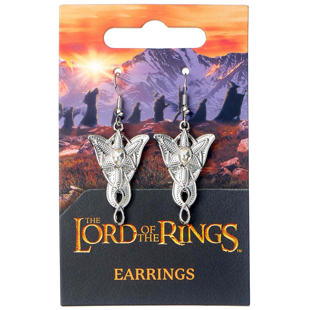 Evenstar Silver Plated Hook Earrings: 1 - Jewellery By The Lord Of The Rings