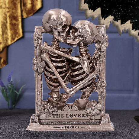 The Lovers Bronze Gothic Skeleton Ornament 20.5cm: 1 - Figures & Collectables By NN Designs