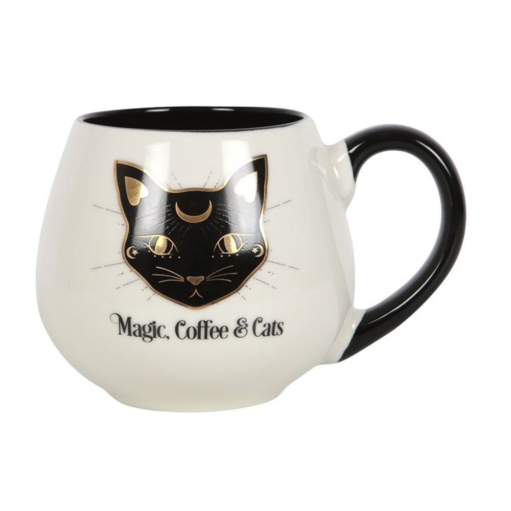 Magic Coffee & Cats Rounded Mug: 3 - Mugs By Gift Moments