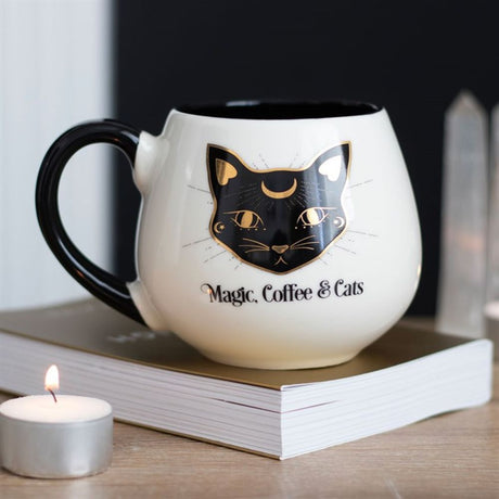 Magic Coffee & Cats Rounded Mug: 1 - Mugs By Gift Moments